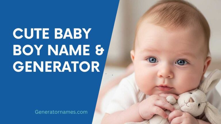 Cute Baby Boy Names