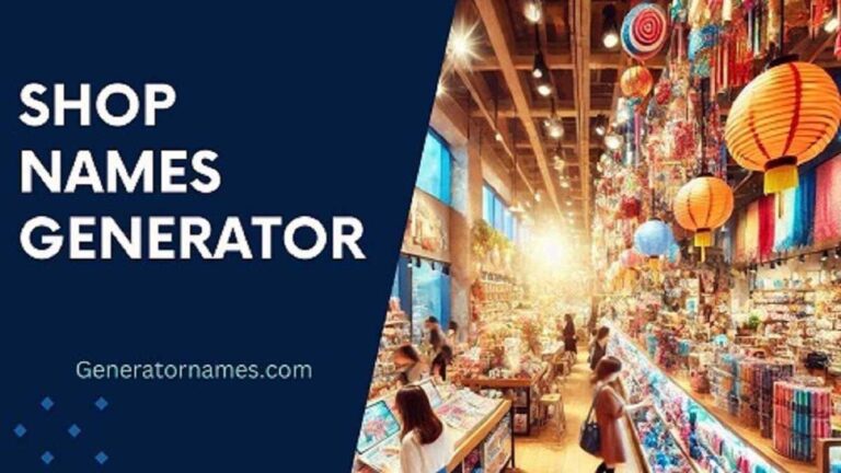Shop Names Generator