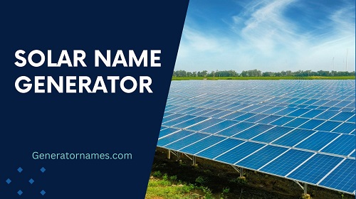 Solar Name Generator