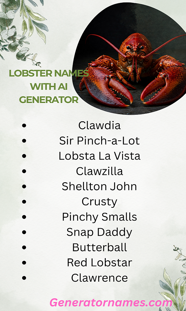 Funny Lobster Names