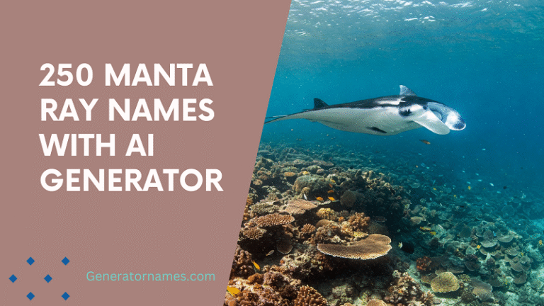 Manta Ray Names