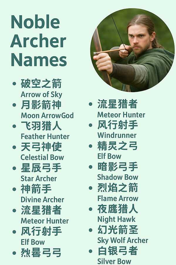 Noble Archer Names